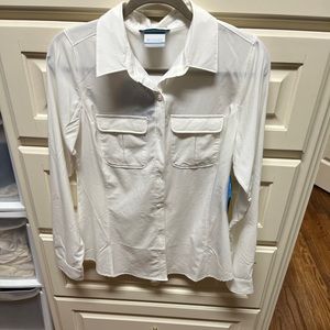 Womens white Columbia top